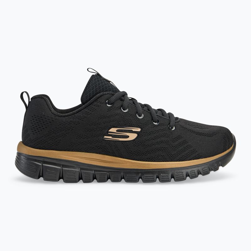 SKECHERS Graceful Get Connected női cipő fekete/rózsaarany 2