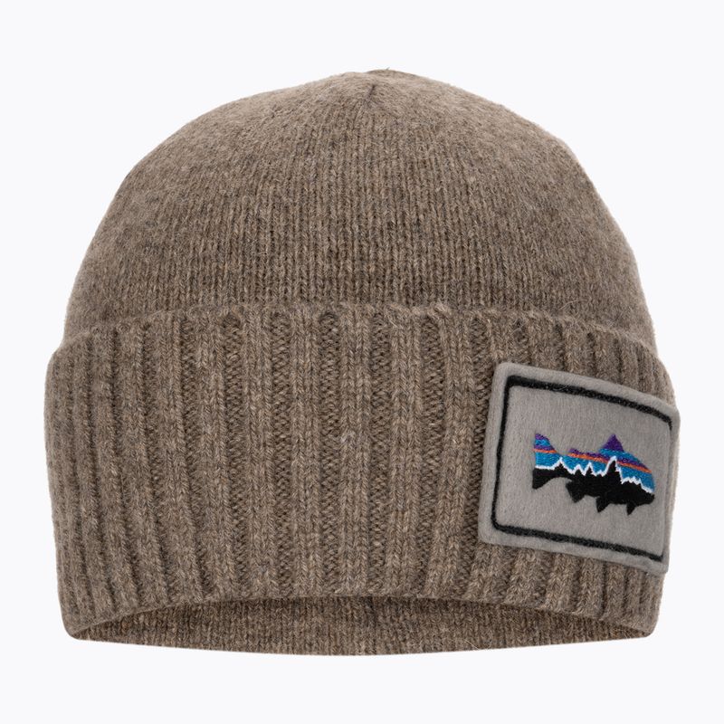 Patagonia Brodeo Beanie fitz roy pisztráng folt/ash tan trekking sapka 2