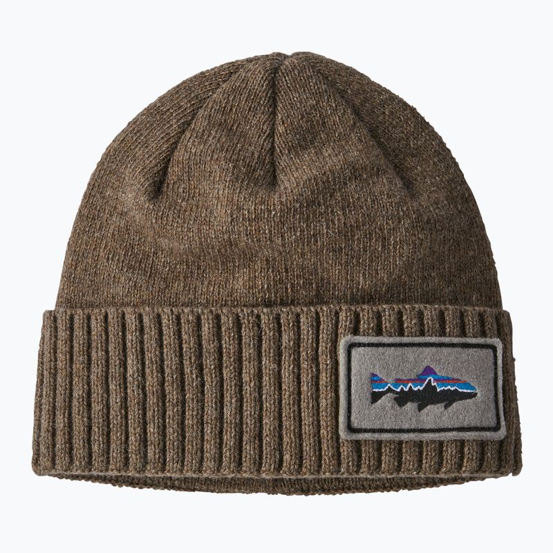 Patagonia Brodeo Beanie fitz roy pisztráng folt/ash tan trekking sapka 6