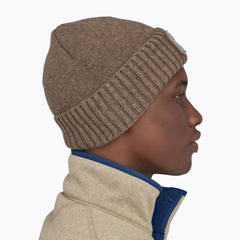 Patagonia Brodeo Beanie fitz roy pisztráng folt/ash tan trekking sapka 8