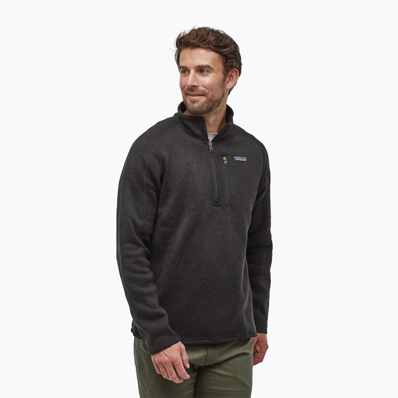 Férfi polár pulóver Patagonia Better Sweater 1/4 Zip black