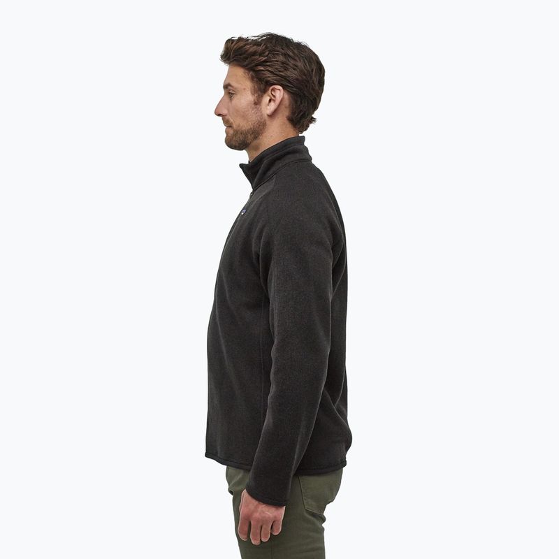 Férfi polár pulóver Patagonia Better Sweater 1/4 Zip black 3