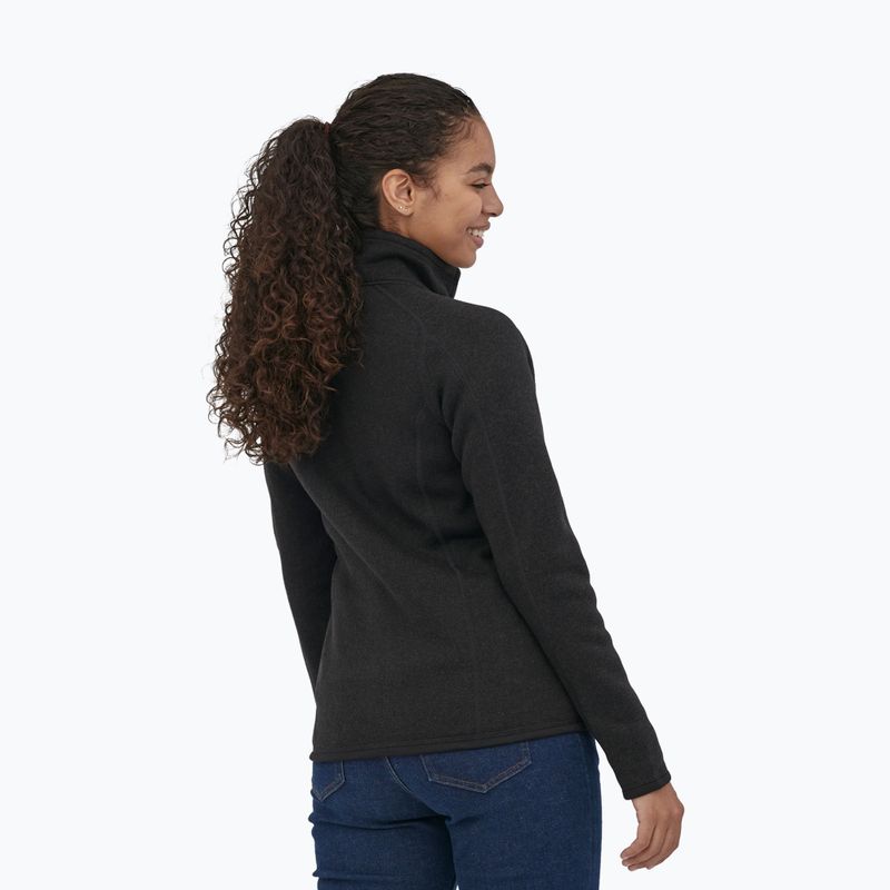 Női Patagonia Better Sweater Fleece trekking pulcsi fekete 3