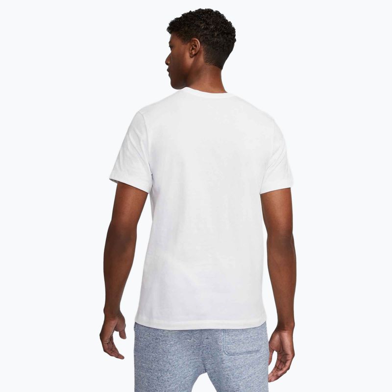 Férfi Nike Sportswear Club póló fehér/fekete/egyetemi piros 3