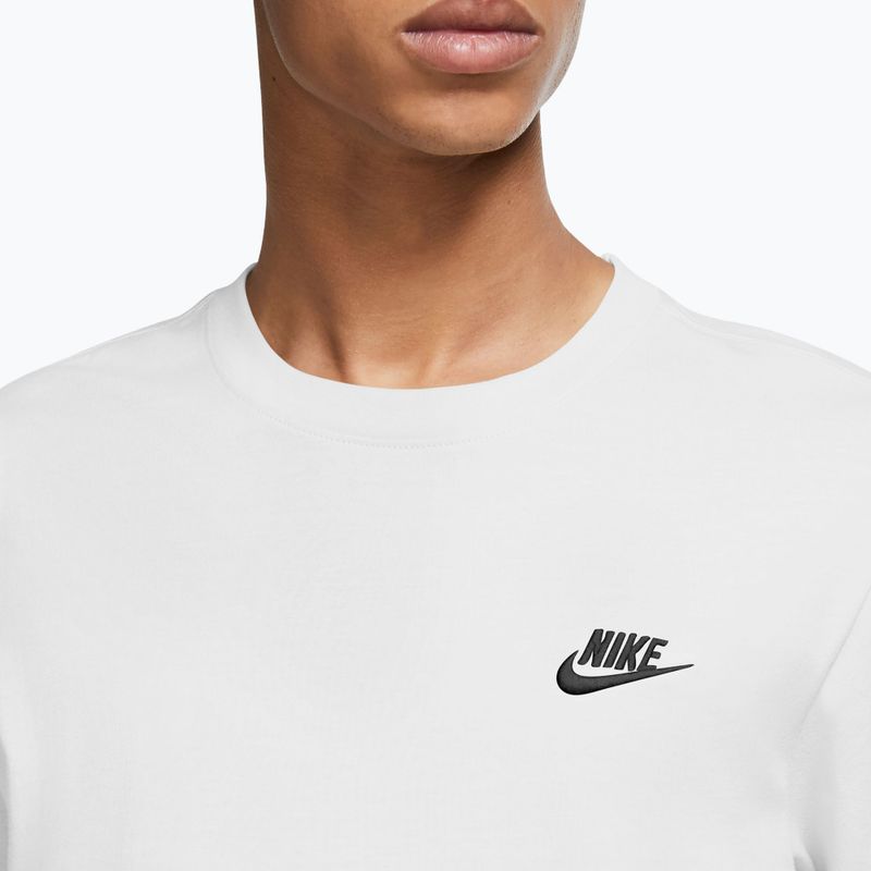 Férfi hosszú ujjú póló Nike Sportswear Club white/black 3