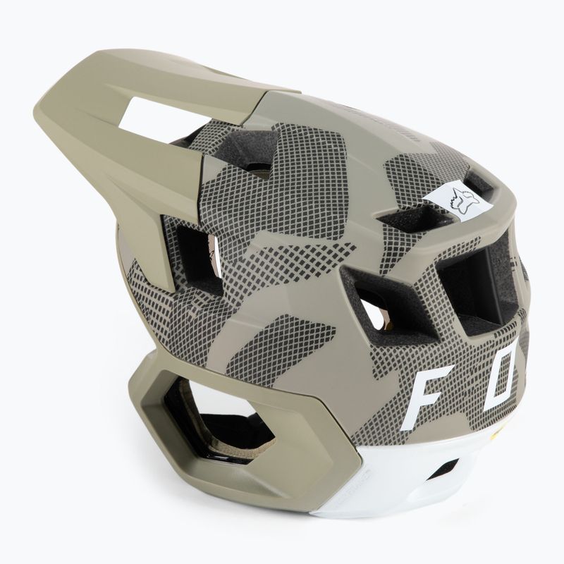 FOX Dropframe Pro kerékpáros sisak Camo zöld/fekete 29392 2