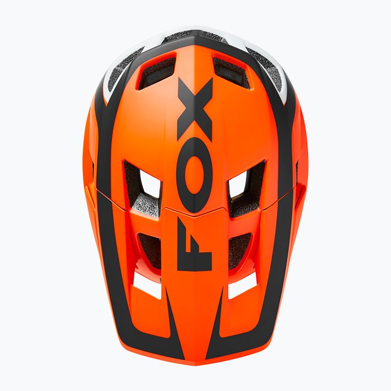 FOX kerékpáros sisak Dropframe Pro Dvide narancssárga-fekete 29396 10