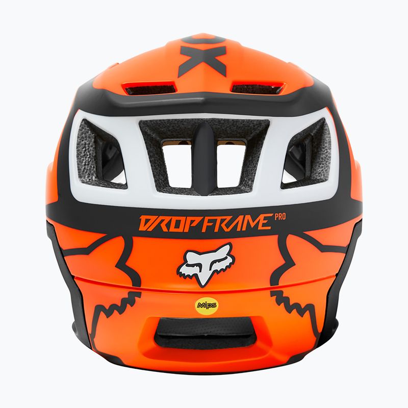 FOX kerékpáros sisak Dropframe Pro Dvide narancssárga-fekete 29396 11