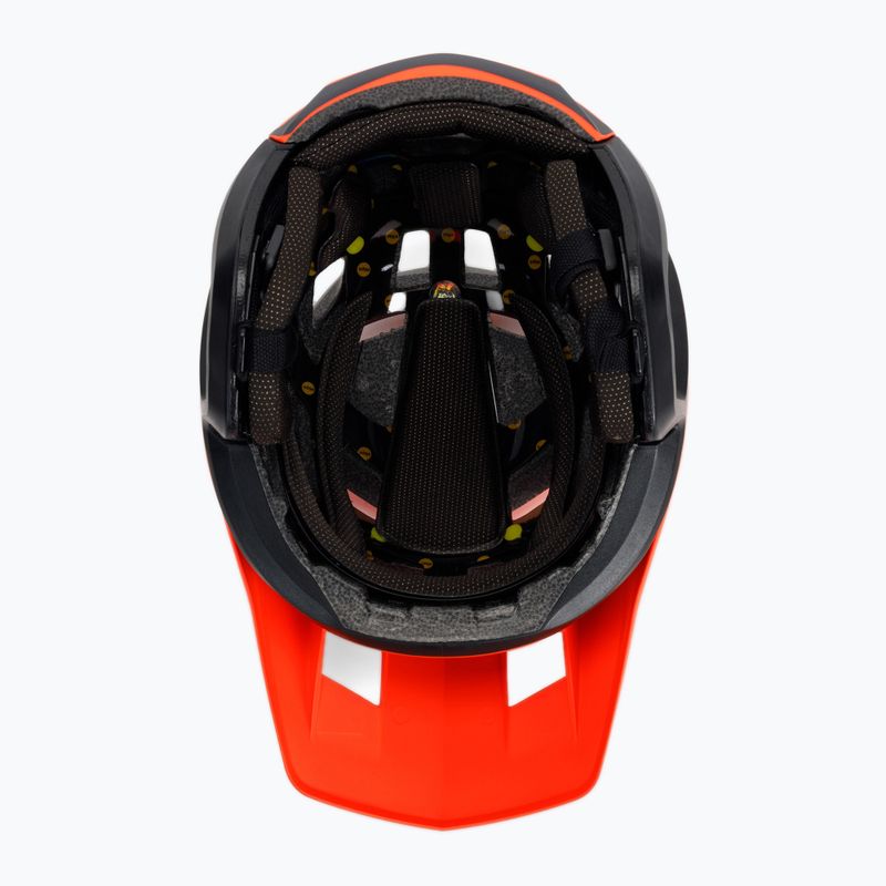 FOX kerékpáros sisak Dropframe Pro Dvide narancssárga-fekete 29396 5