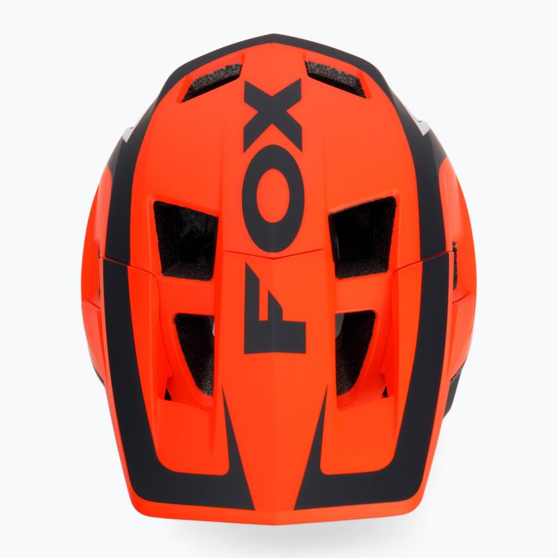 FOX kerékpáros sisak Dropframe Pro Dvide narancssárga-fekete 29396 6