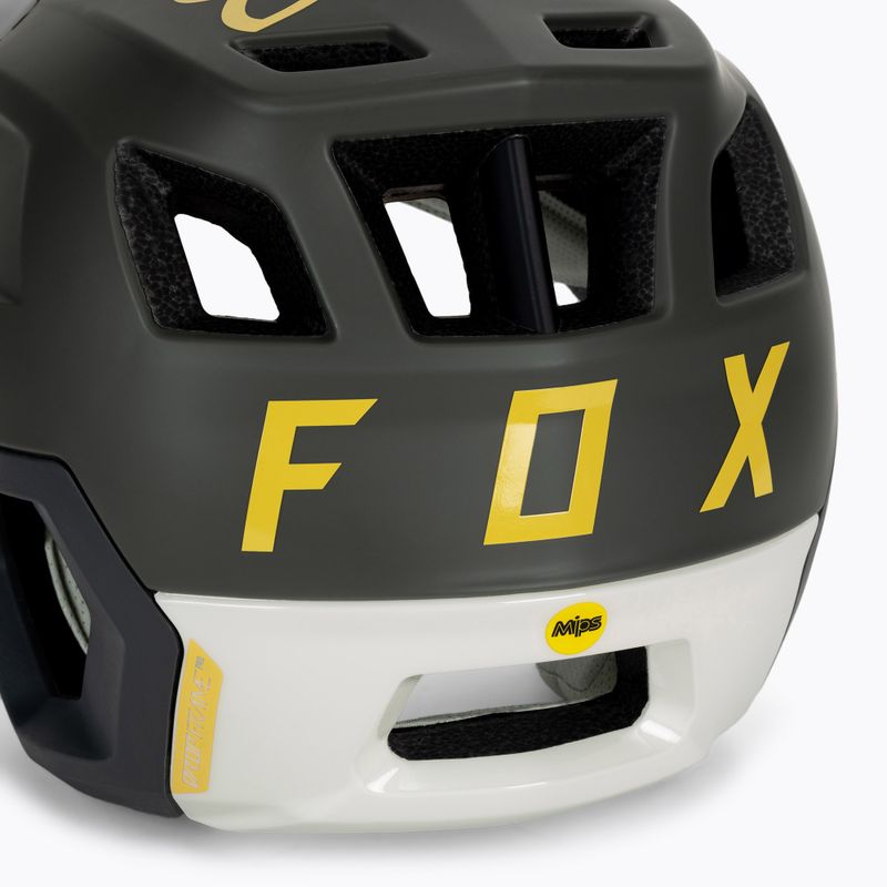 FOX Dropframe Pro kerékpáros sisak zöld 26800 8