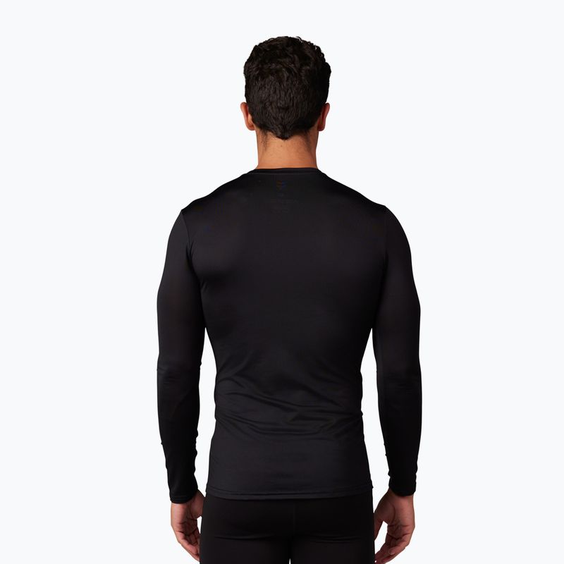 Férfi kerékpáros hosszú ujjú póló Fox Racing Tecbase black 2
