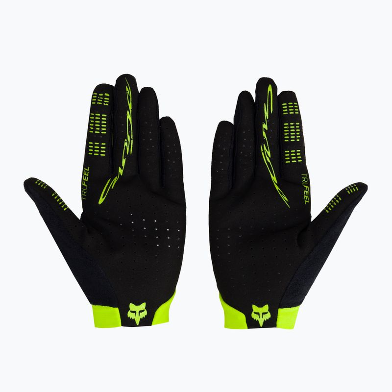 FOX Flexair Lunar fekete/sárga kerékpáros kesztyű 30088_019_S 2