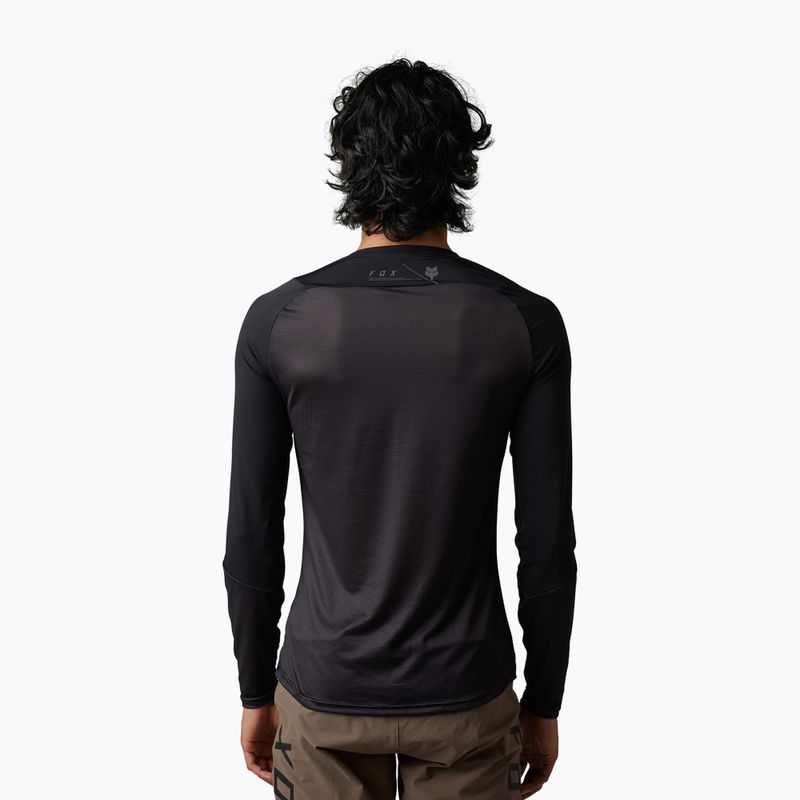 Férfi kerékpáros hosszú ujjú Fox Racing Flexair Ascent fekete 2