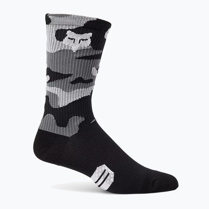 Férfi kerékpáros zokni Fox Racing 8 Ranger fekete terepszínű 31053_247