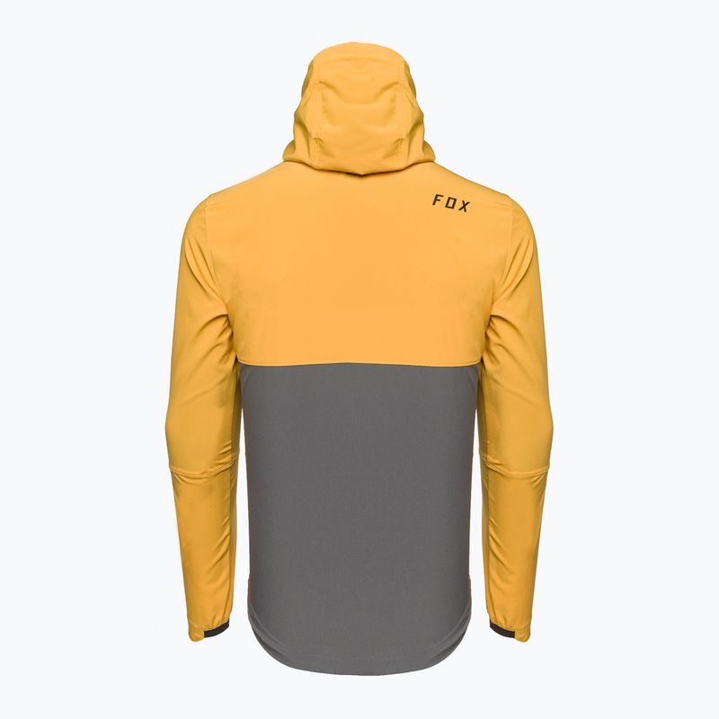 Férfi kerékpáros dzseki Fox Racing Ranger Wind Pullover sárga-szürke 31038_496 2