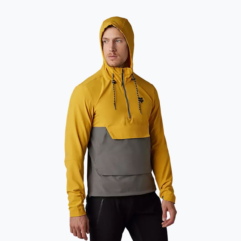 Férfi kerékpáros dzseki Fox Racing Ranger Wind Pullover sárga-szürke 31038_496 7