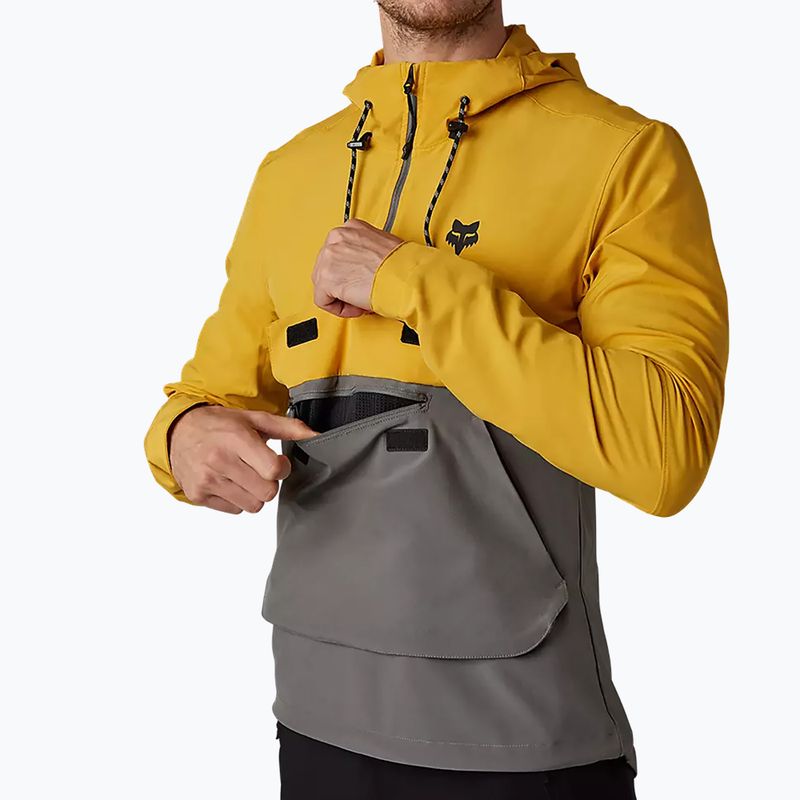 Férfi kerékpáros dzseki Fox Racing Ranger Wind Pullover sárga-szürke 31038_496 8