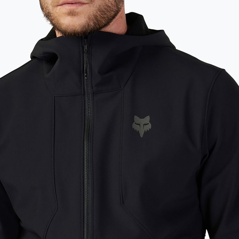 Férfi kerékpáros dzseki Fox Racing Ranger Tűz Hoodie fekete 4