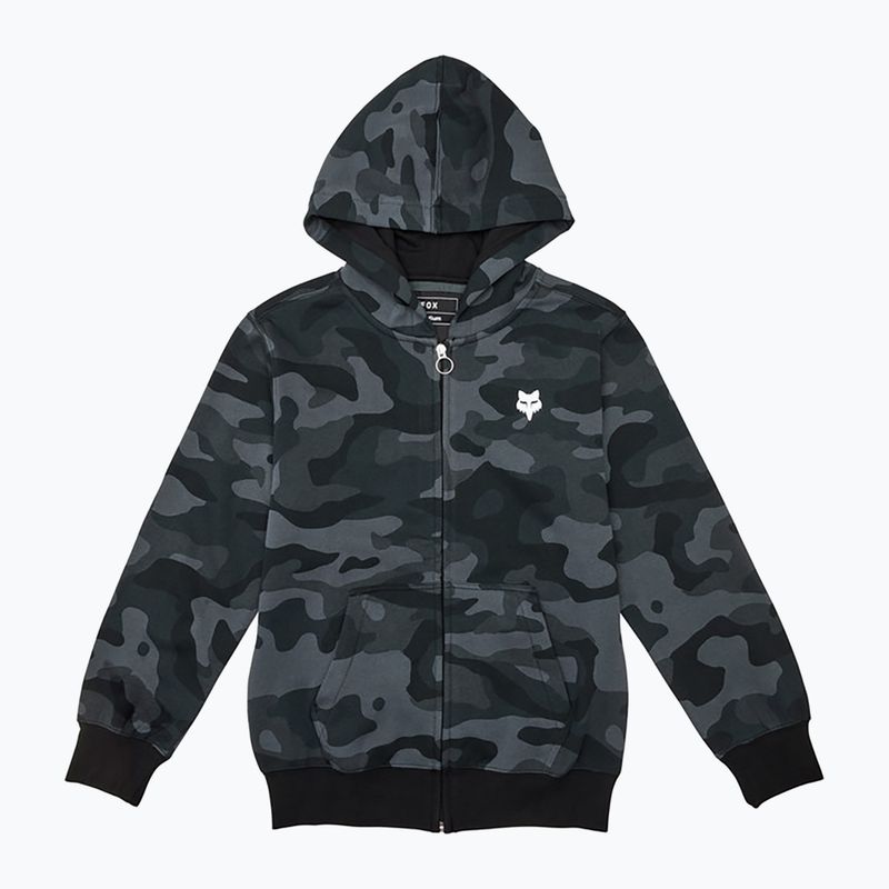Gyerek pulóver Fox Racing Fox Head Camo Full Zip Jr fekete színkavalkád