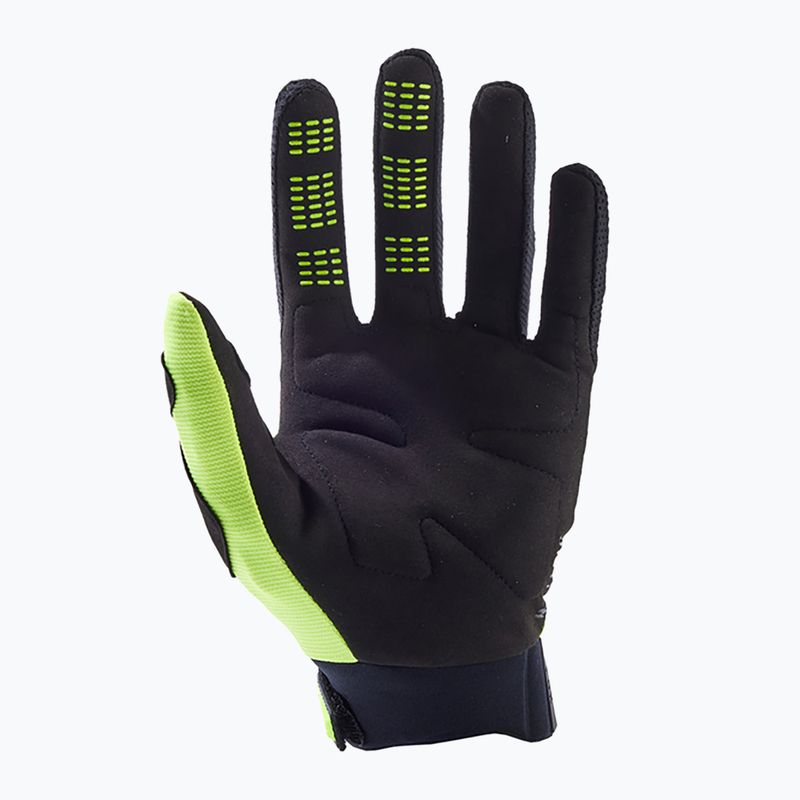 Férfi kerékpáros kesztyű Fox Racing Dirtpaw fluoreszkáló sárga 2