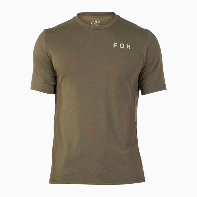 Férfi kerékpáros mez Fox Racing Ranger Dr Alyn olive green 3