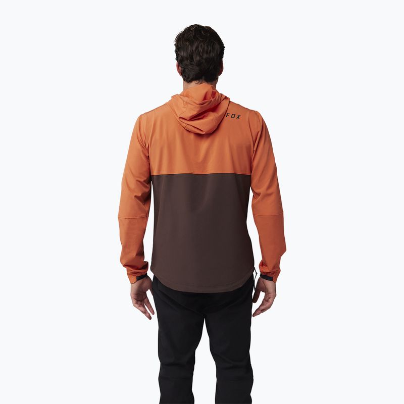 Férfi kerékpáros dzseki Fox Racing Ranger Wind Pullover atomi narancssárga 2