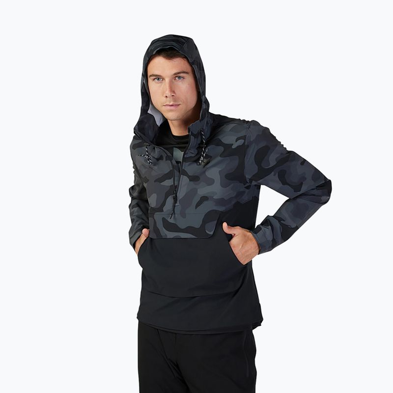 Férfi kerékpáros dzseki Fox Racing Ranger Wind Pullover fekete terepszínű 2