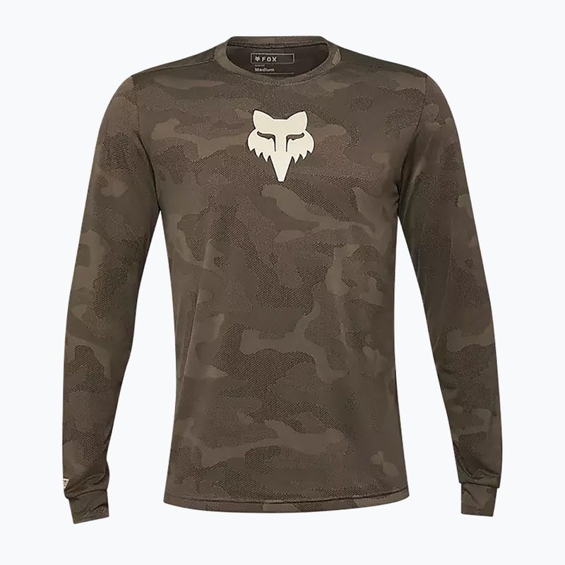 Férfi kerékpáros hosszú ujjú Fox Racing Ranger Tru Dri kosz barna
