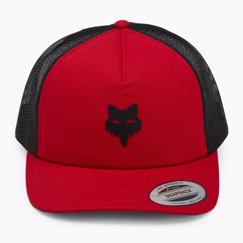 Fox Racing Fox Head Trucker lángoló piros baseball sapka 2