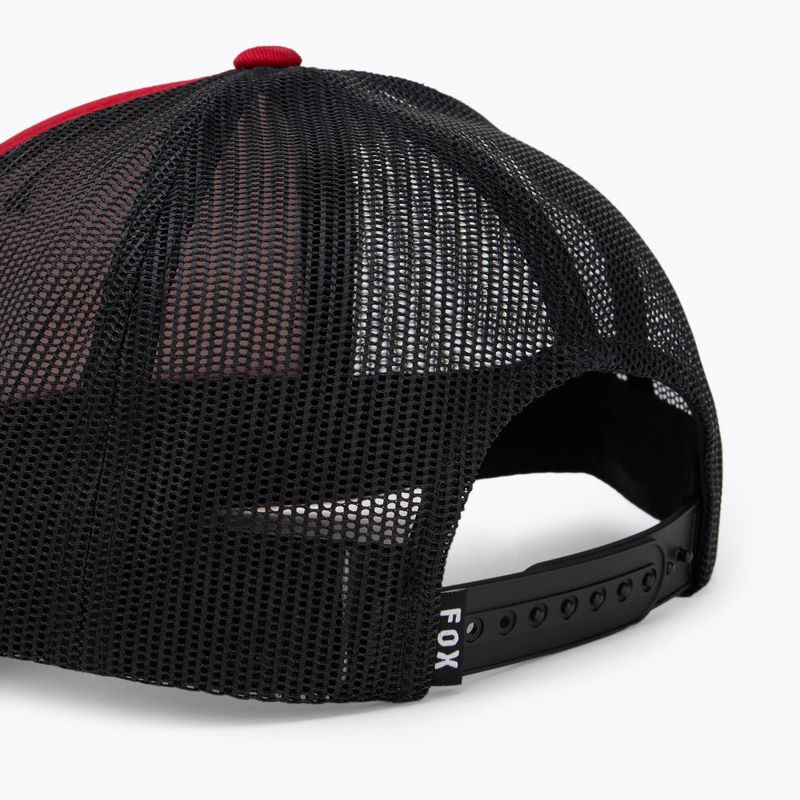 Fox Racing Fox Head Trucker lángoló piros baseball sapka 4