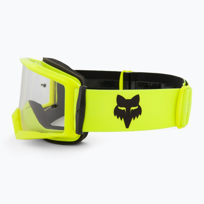 Kerékpáros szemüveg Fox Racing Main Core fluorescent yellow/clear 4