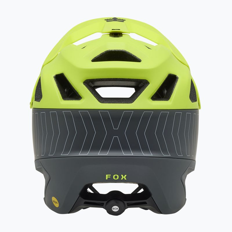 Fox Racing Dropframe Pro Runn fluoreszkáló sárga kerékpáros sisak 4