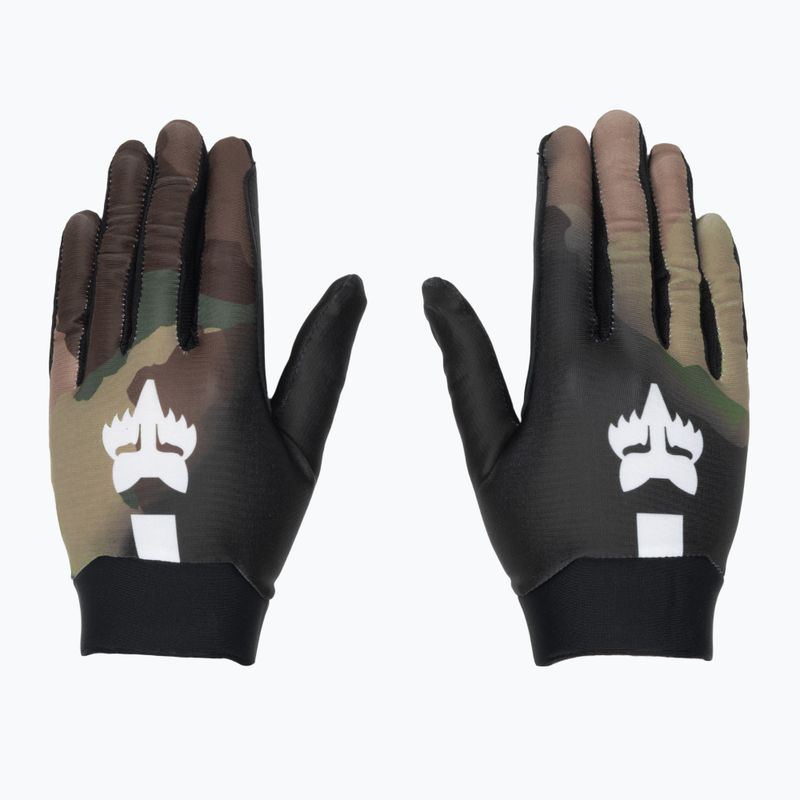 Férfi kerékpáros kesztyű Fox Racing Flexair GM green camo 2