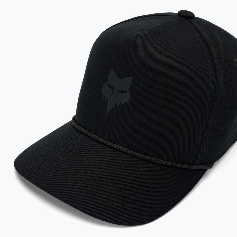Férfi ellenzős sapka Fox Racing Fox Head Rope Hat black/black 3