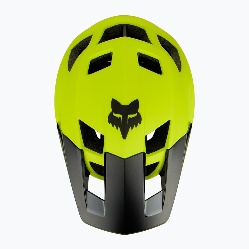 Fox Racing Dropframe kerékpáros sisak fluoreszkáló sárga 5