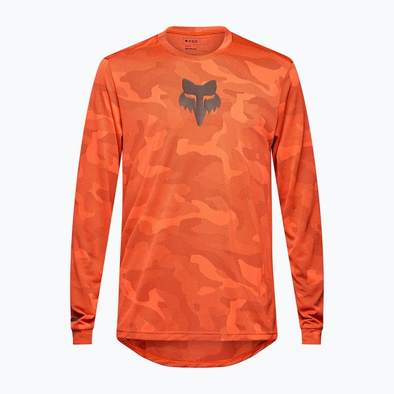 Férfi kerékpáros hosszú ujjú Fox Racing Ranger Tru Dri vérnarancs