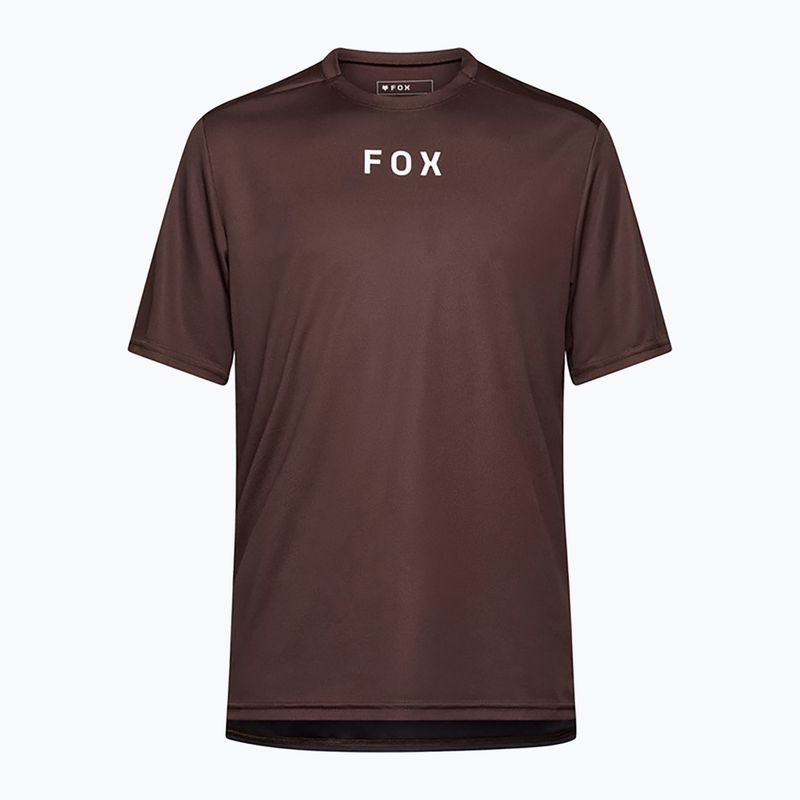 Fox Racing Ranger Wordmark férfi kerékpáros mez kakaó barna