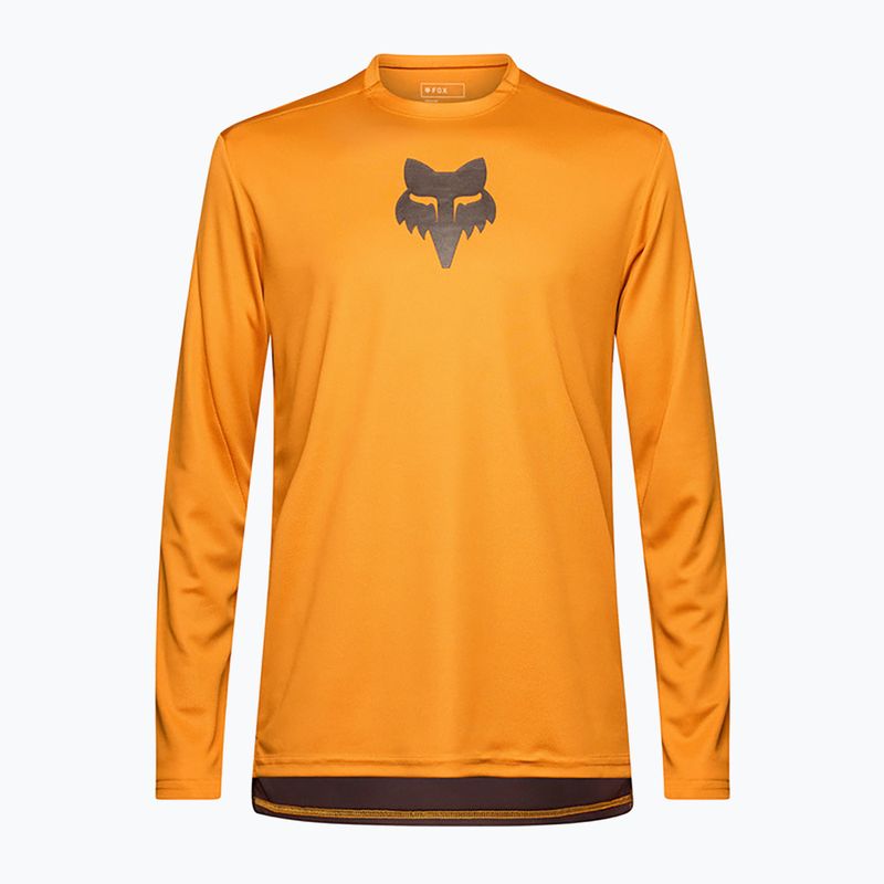 Férfi kerékpározás hosszú ujjú Fox Racing Ranger Fox Head kármin színű