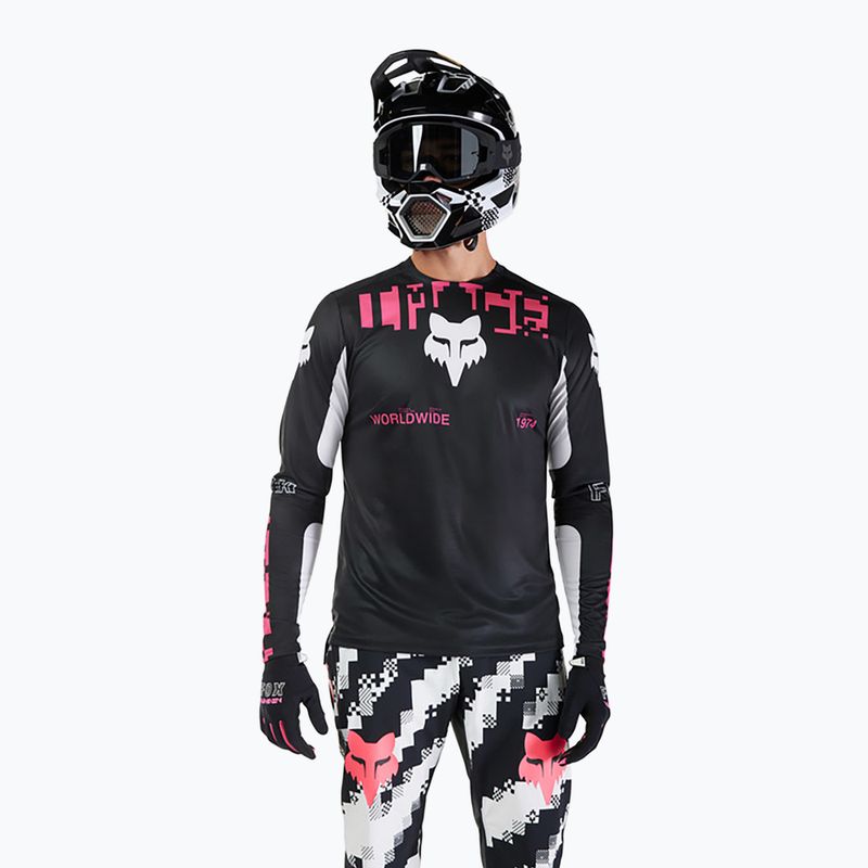 Férfi kerékpáros hosszú ujjú Fox Racing Ranger Digi Image fekete
