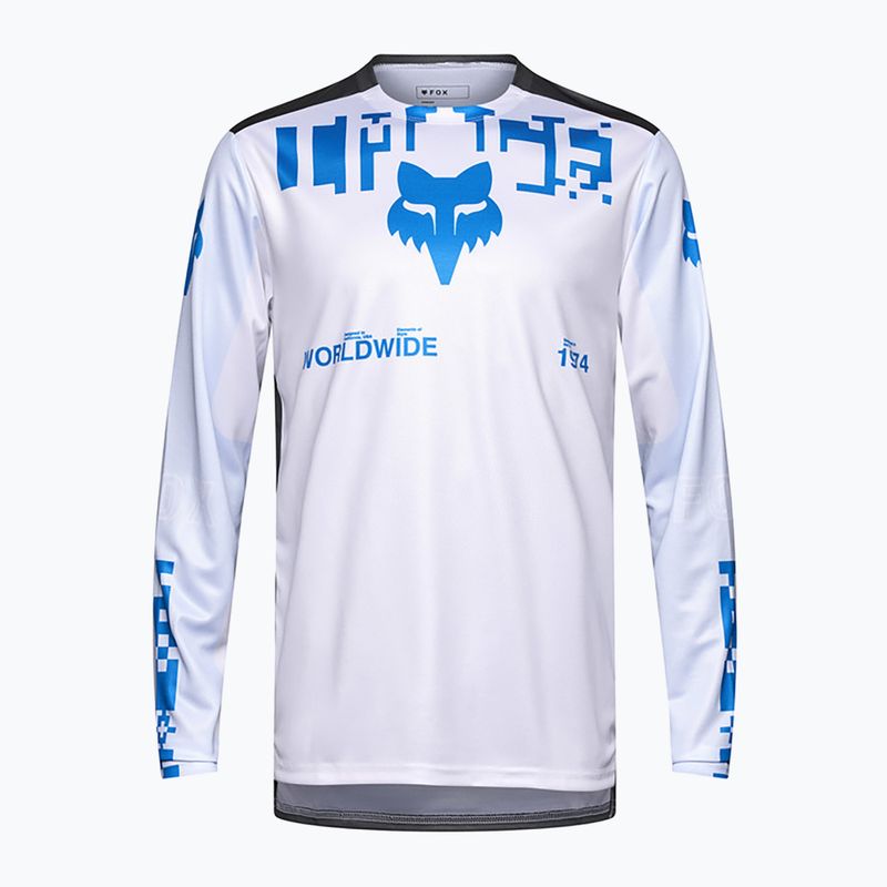 Férfi kerékpározás hosszú ujjú Fox Racing Ranger Digi Image fehér 9
