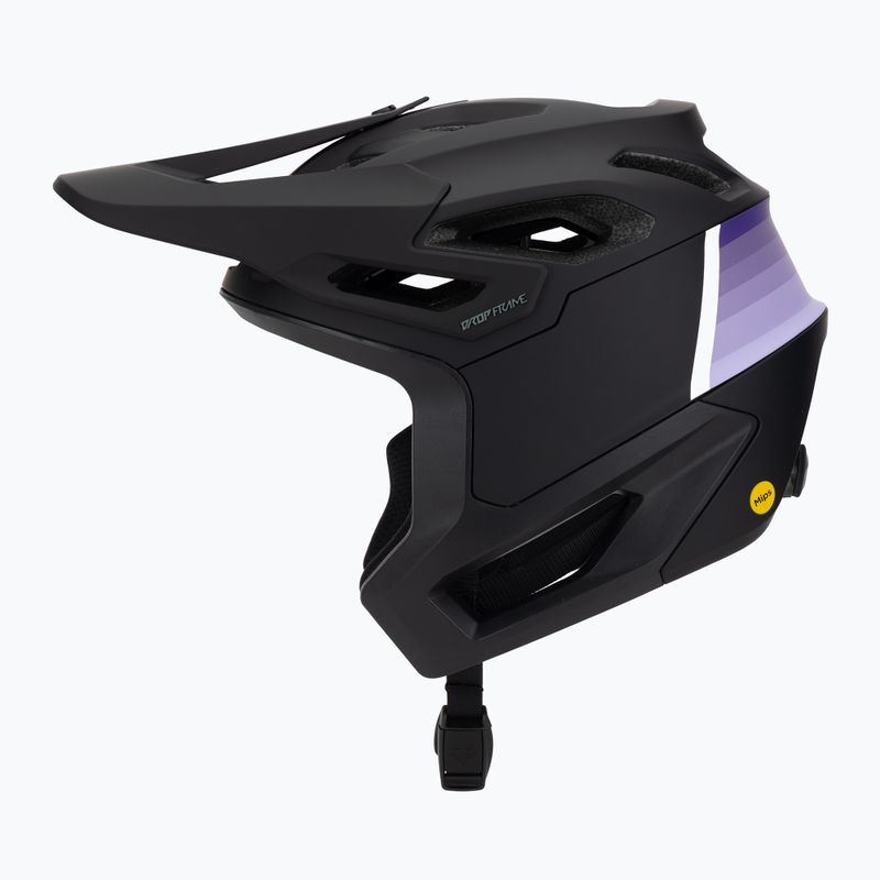 Fox Racing Dropframe Pro Grid fekete kerékpáros sisak 3