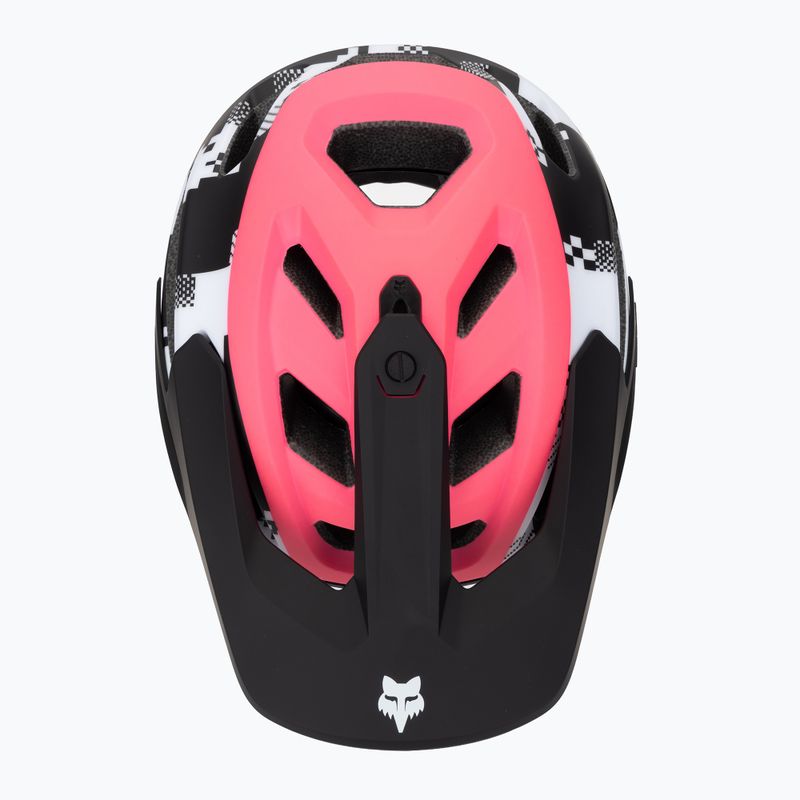 Fox Racing Dropframe Pro Digi Image fekete/fehér kerékpáros sisak 6