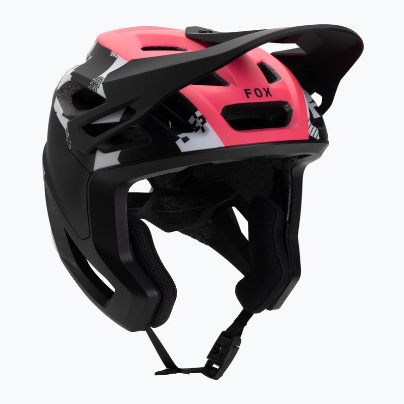 Fox Racing Dropframe Pro Digi Image fekete/fehér kerékpáros sisak 8