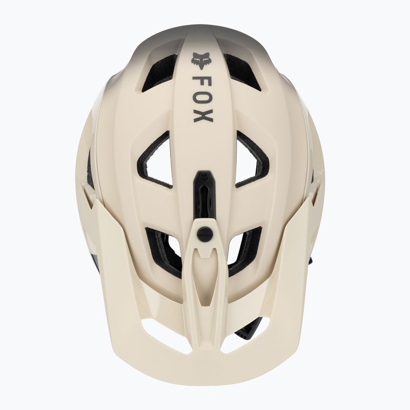 Fox Racing Speedframe Pro Backfade krémszínű kerékpáros sisak 6