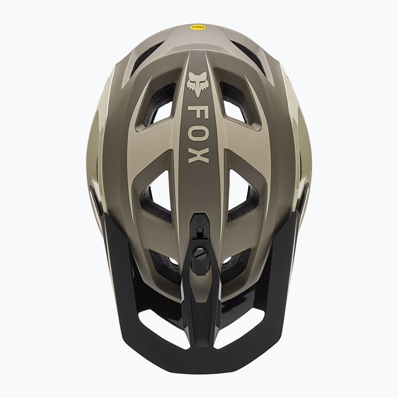 Fox Racing Speedframe Pro Defy krémszínű kerékpáros sisak 4