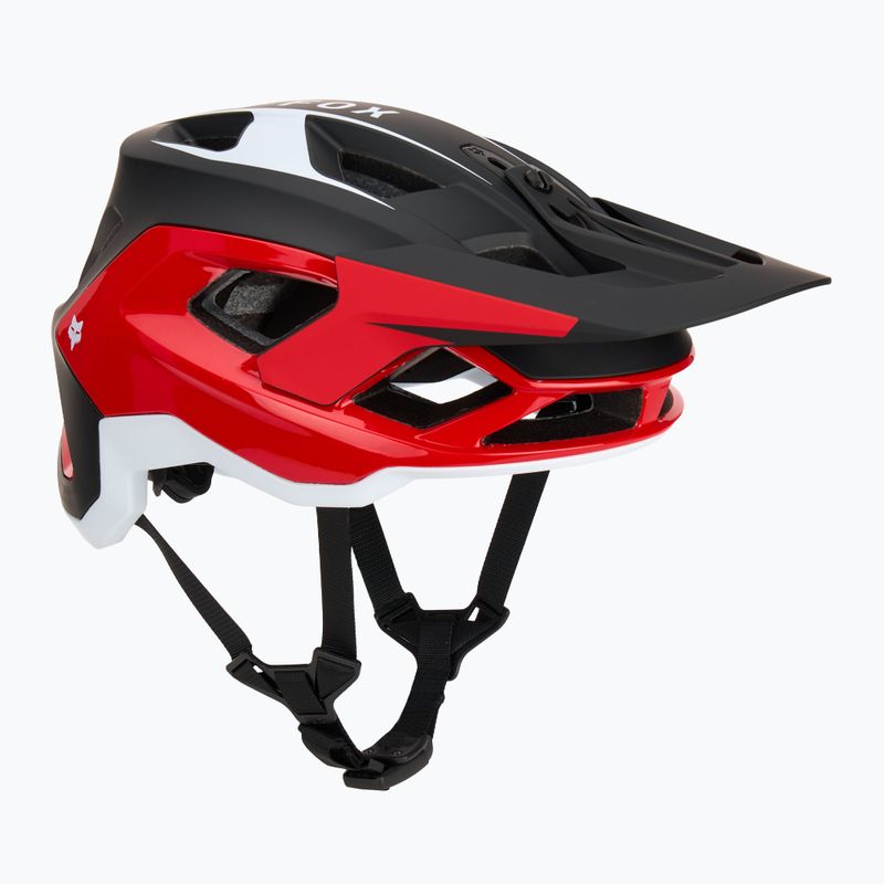 Fox Racing Speedframe Pro Defy fluoreszkáló piros kerékpáros sisak