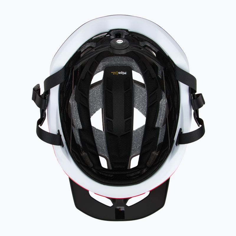 Fox Racing Speedframe Pro Defy fluoreszkáló piros kerékpáros sisak 6