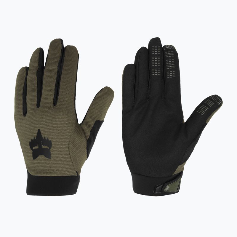 Férfi kerékpáros kesztyű Fox Racing Ranger katonai