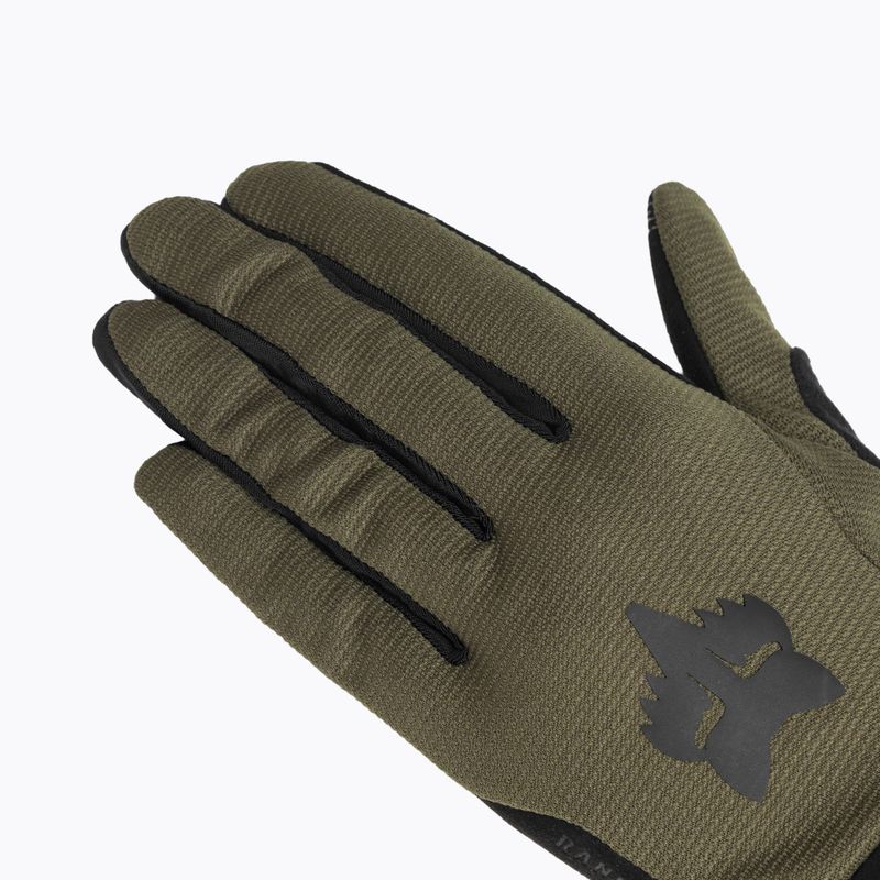 Férfi kerékpáros kesztyű Fox Racing Ranger katonai 4